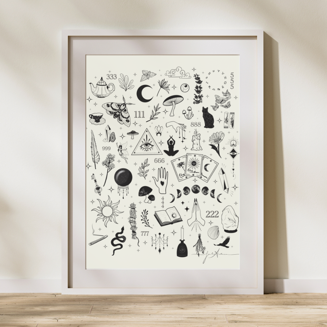 Witchy Symbols -Fine Art Print