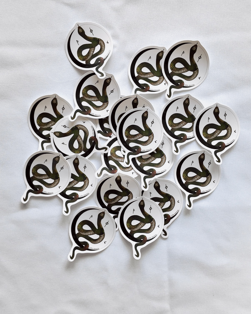 Moon Snake Sticker