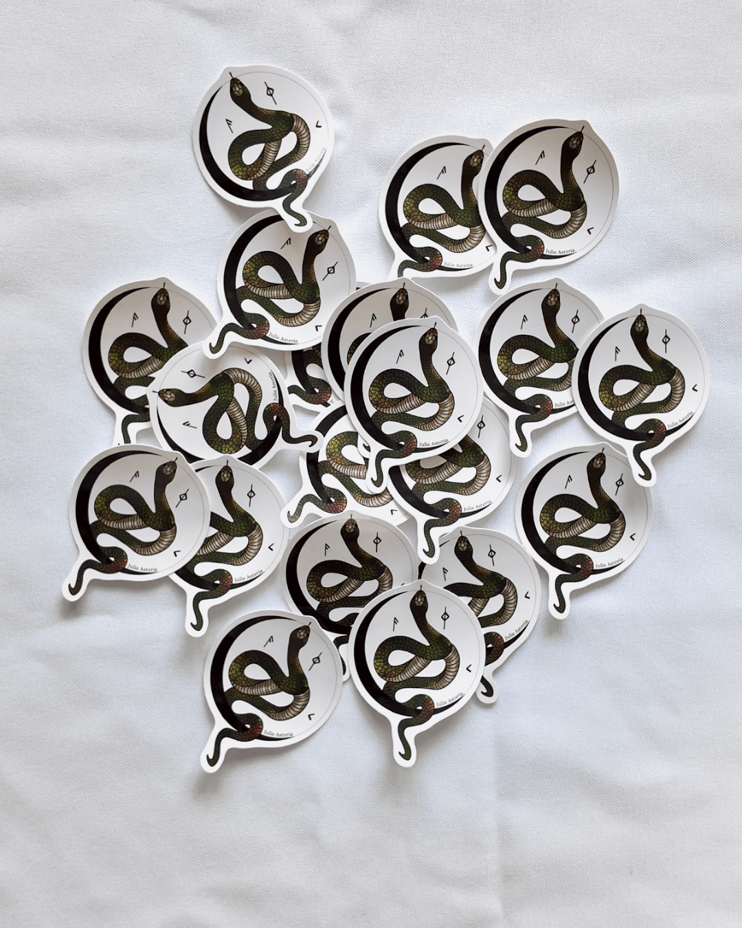 Moon Snake Sticker