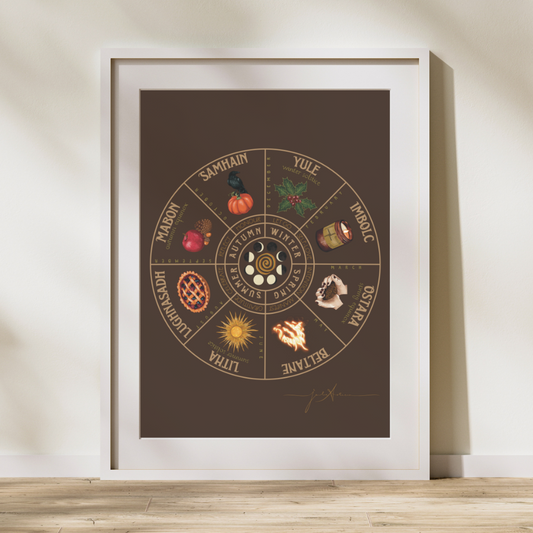 Wheel of the Year - Dark Fine Art Print