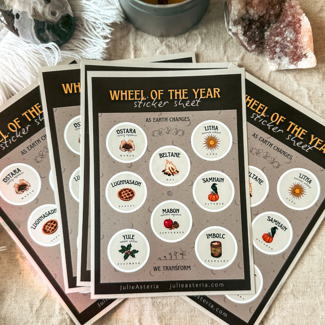Sticker Sheet- Wheel of the Year