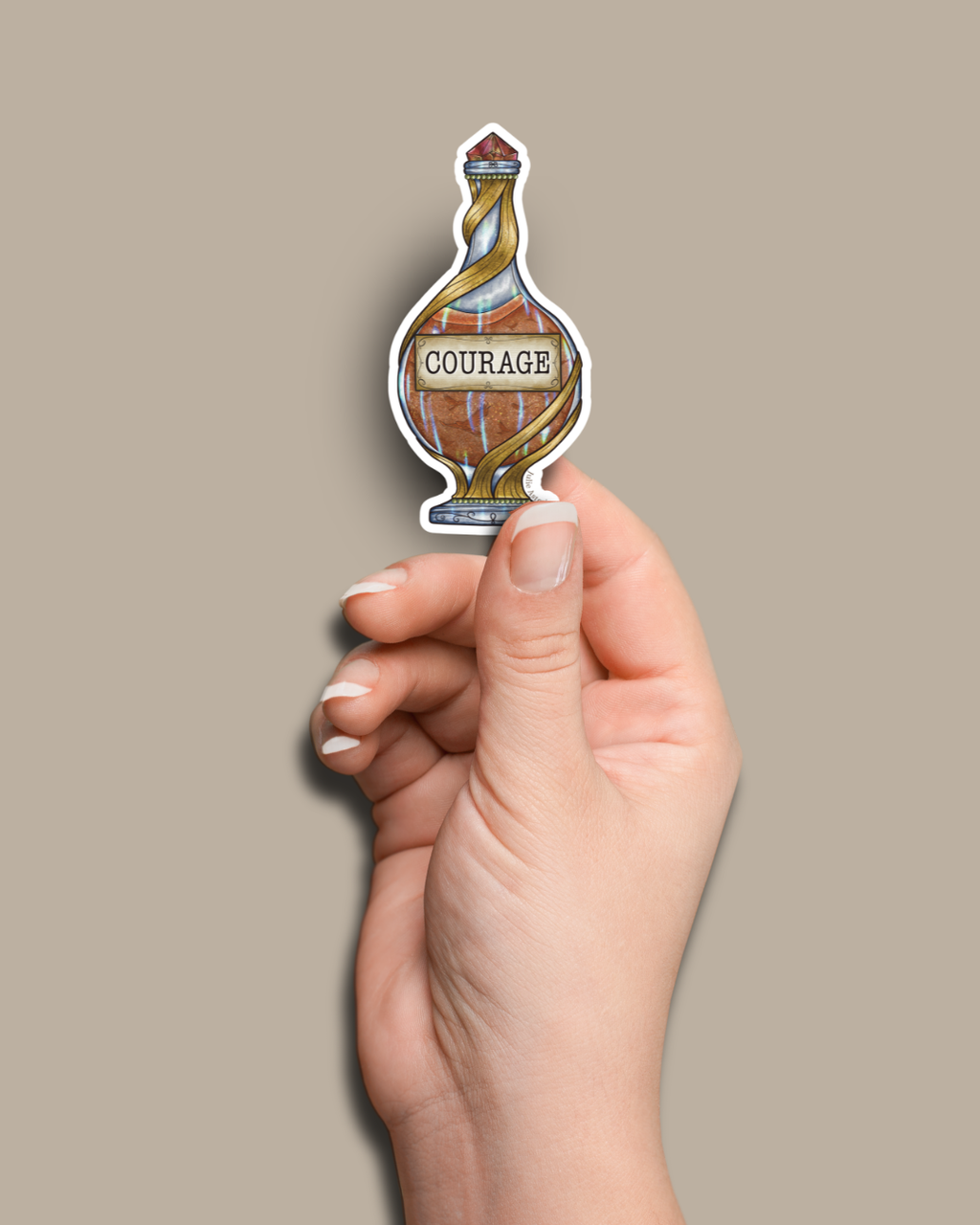 Potion Sticker – Courage Spell