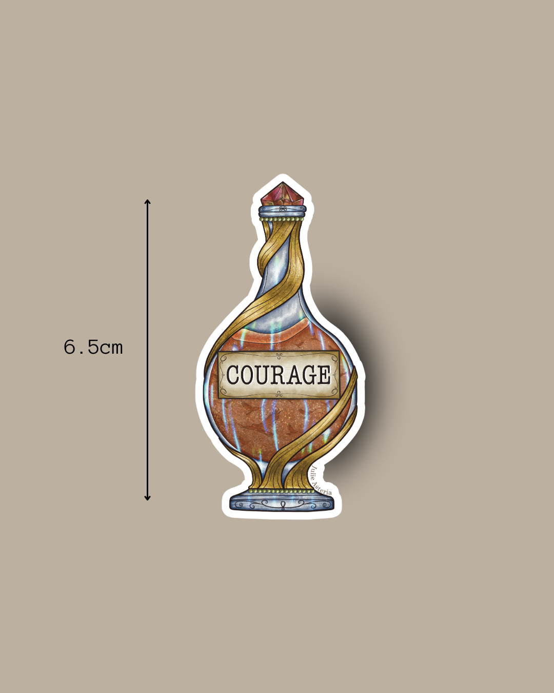 Potion Sticker – Courage Spell