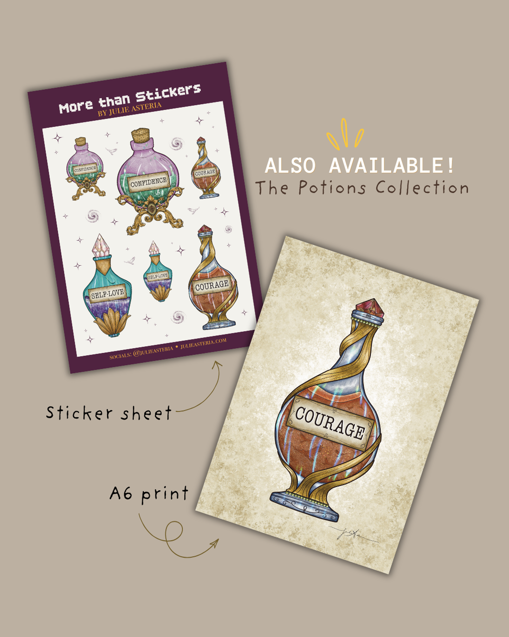 Potion Sticker – Courage Spell