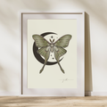 Luna Moth Fine Art Print- Colour