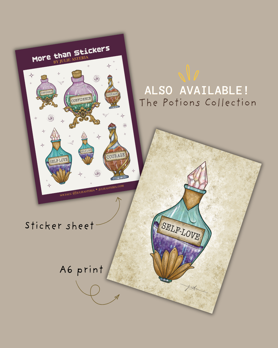 Potion Sticker – Self-Love Spell