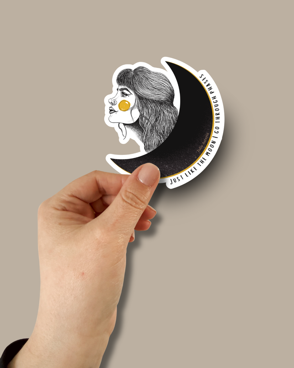 Just Like the Moon Sticker