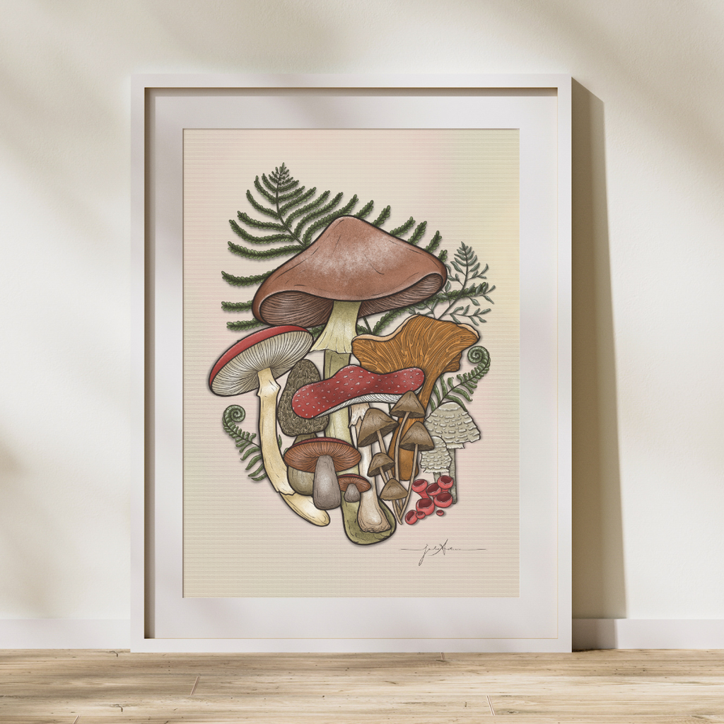 Mushrooms Fine Art Print