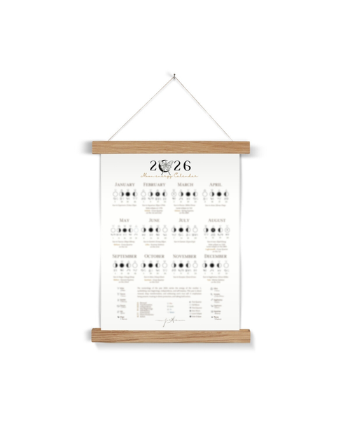 2026 Moon Calendar with Magnetic Frame