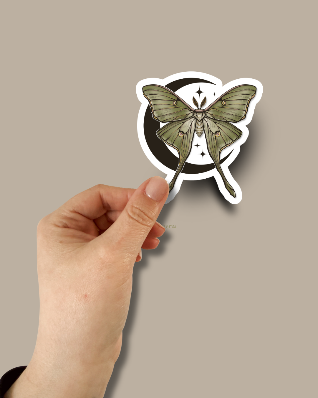 Moon Moth (Colour) Sticker