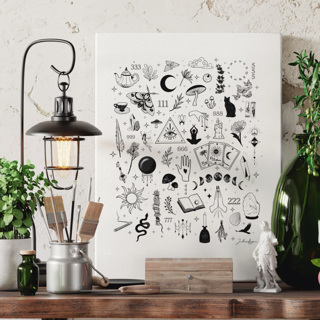 Witchy Symbols -Fine Art Print