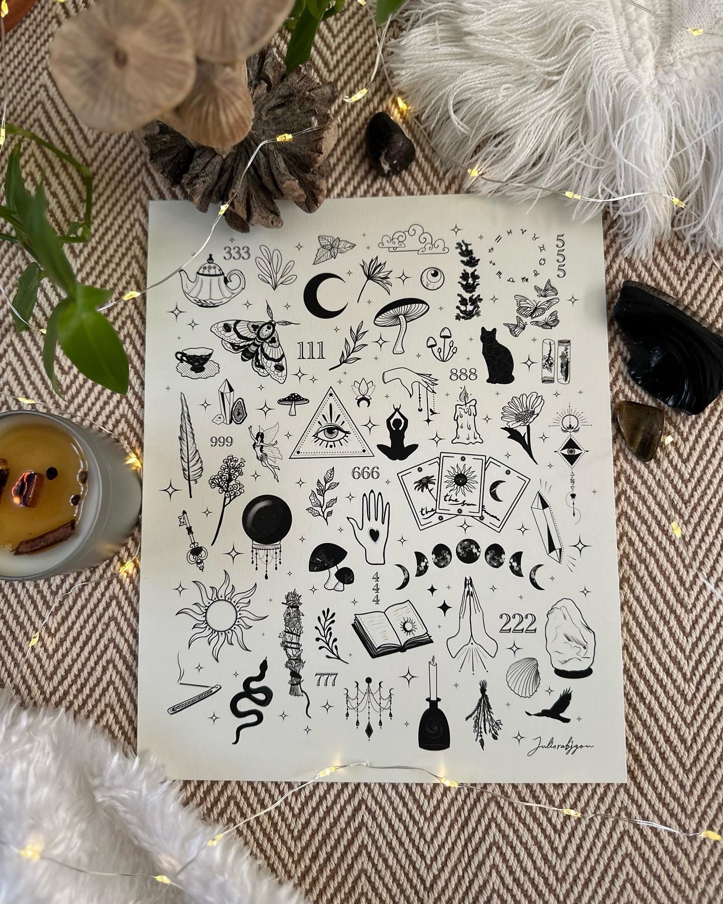 Witchy Symbols -Fine Art Print