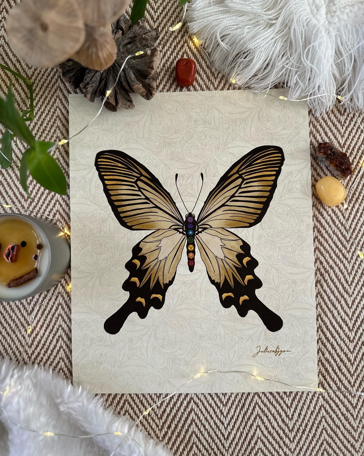 Chakra Butterfly Fine Art Print