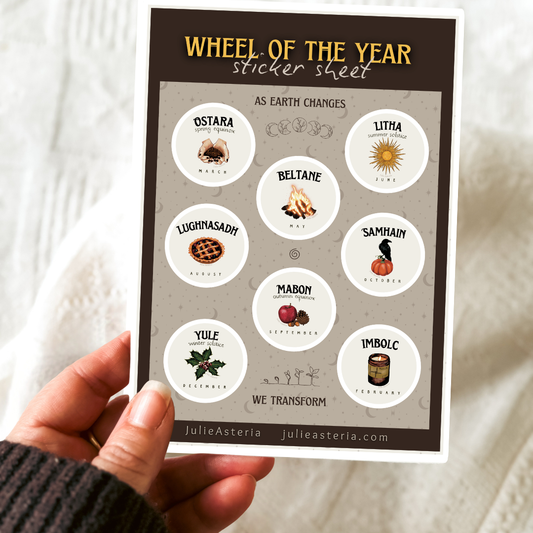 Sticker Sheet- Wheel of the Year