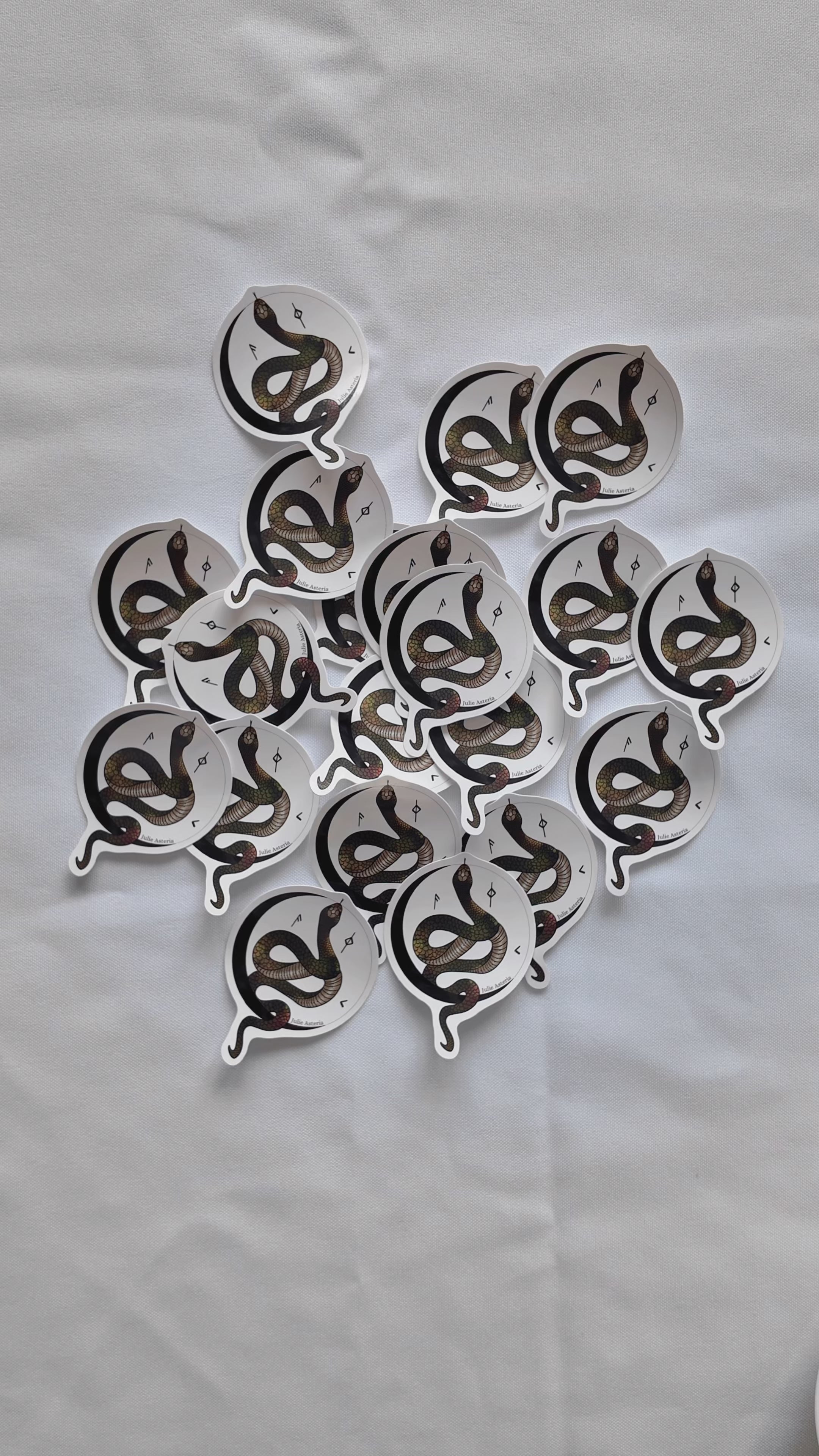 Moon Snake Sticker