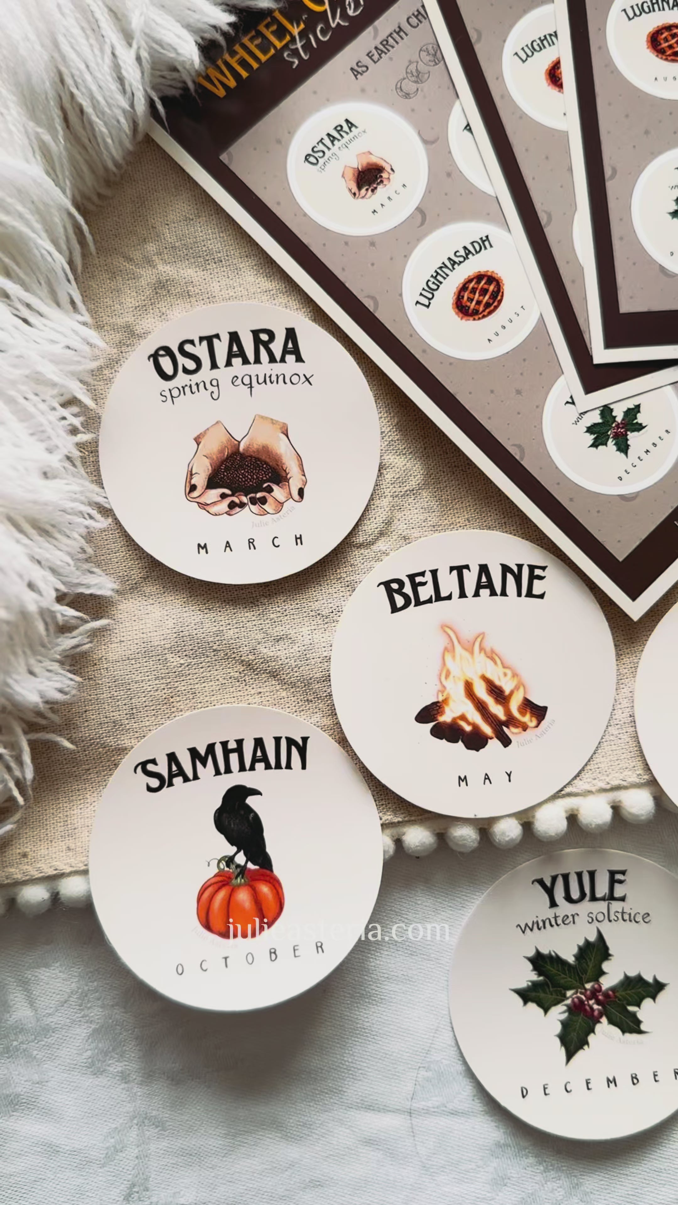 Sticker Sheet- Wheel of the Year